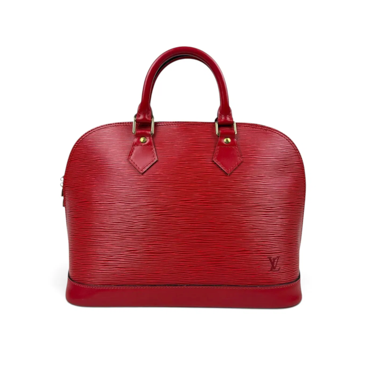 LOUIS VUITTON - Alma cuir épi rouge