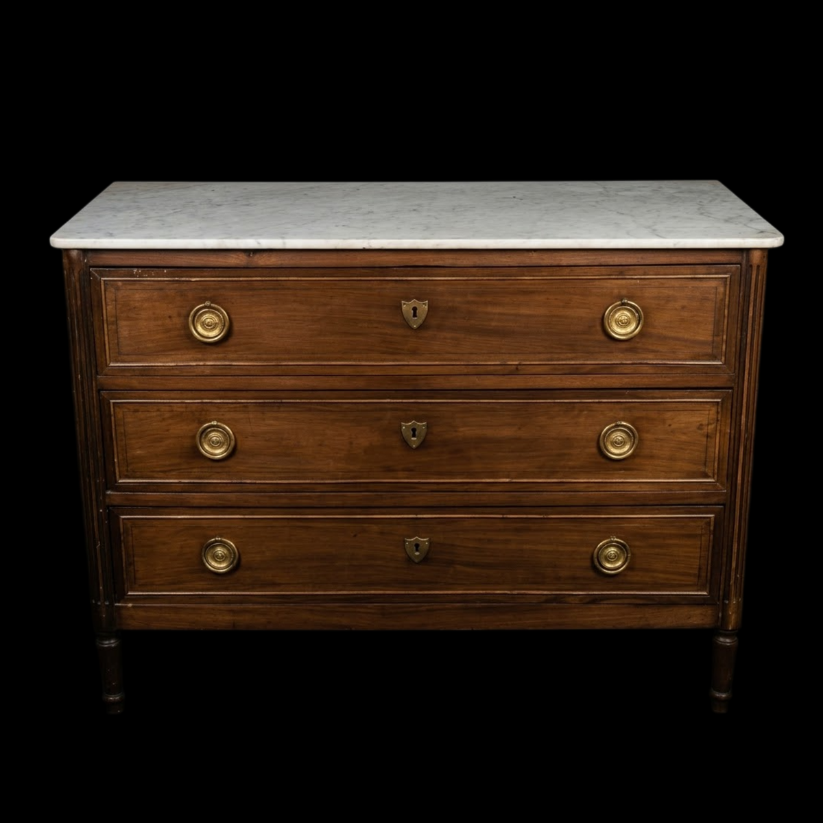 Commode Louis XVI en acajou