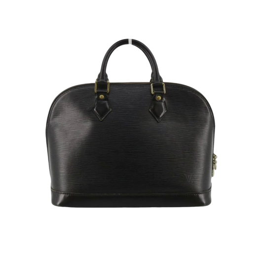 LOUIS VUITTON - Alma cuir épi noir