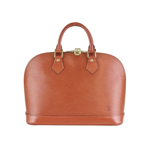 LOUIS VUITTON - Alma cuir épi camel
