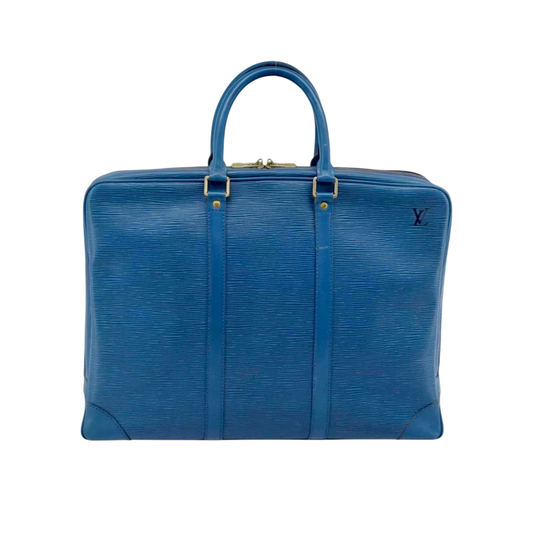 LOUIS VUITTON - Business Bag - cuir épi bleu