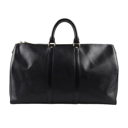 LOUIS VUITTON - KEEPALL - cuir épi noir