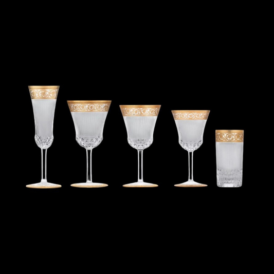 Service en Cristal SAINT LOUIS de 40 verres - Collection "Thistle"
