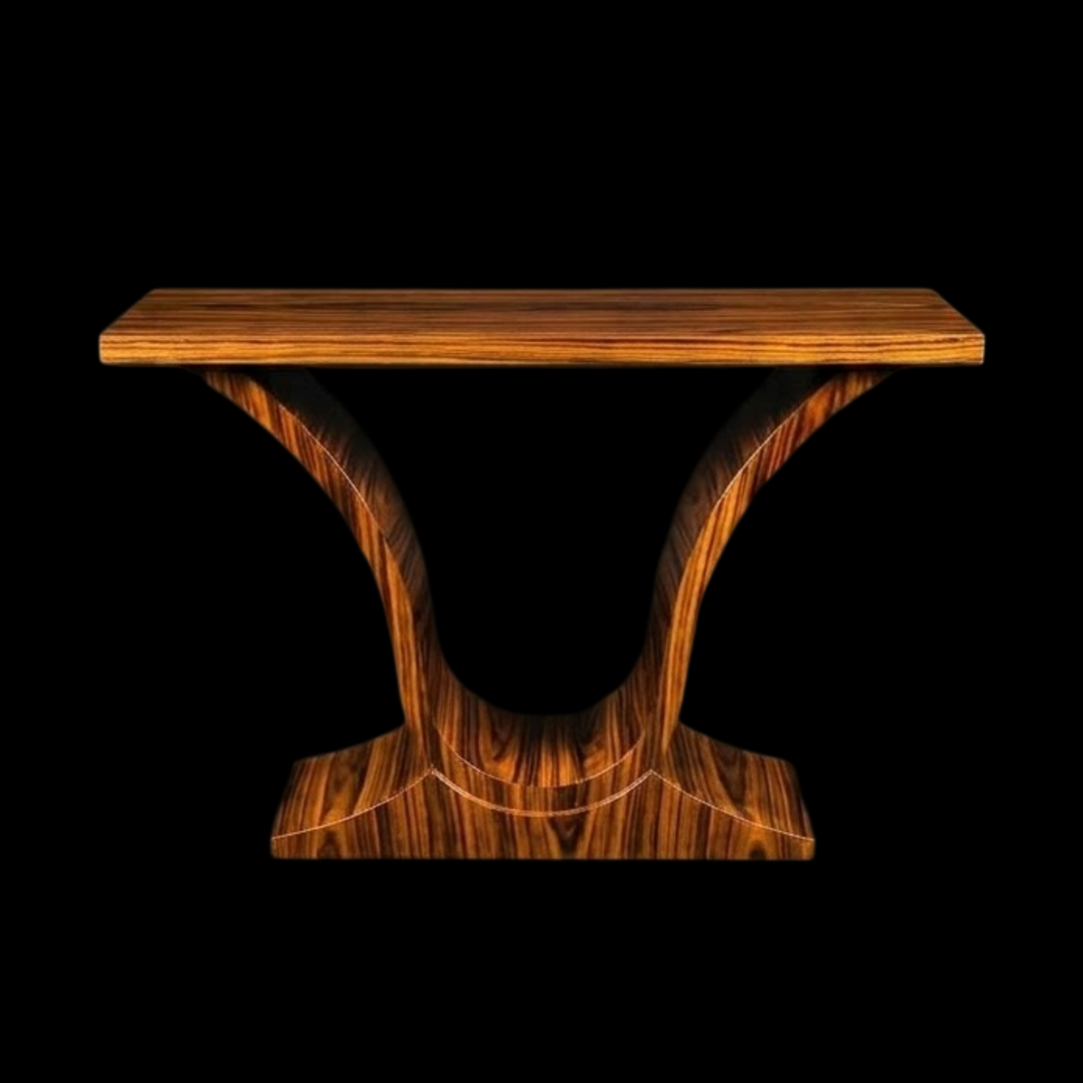 Console Art Déco en plaquage de Palissandre