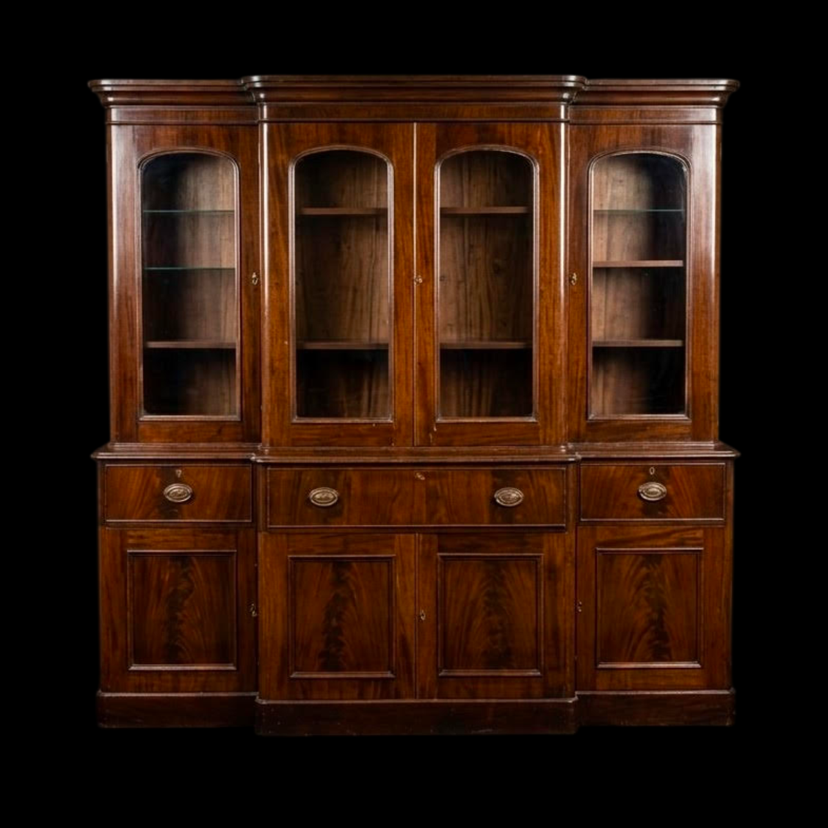 Bibliothèque / Vaisselier en Acajou d'époque Louis-Philippe